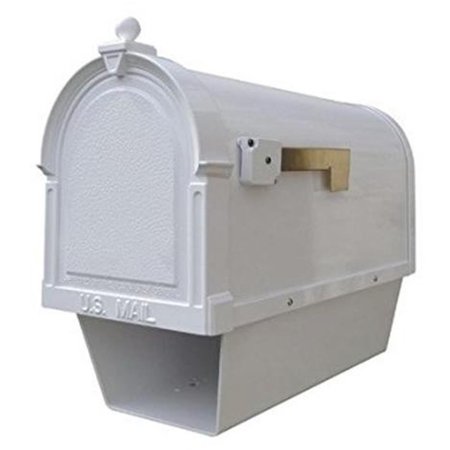 SPECIAL LITE PRODUCTS Special Lite Products SCB-1015-MP-WH Berkshire Curbside Mailbox with Side Numbers; White SCB-1015-MP-WH